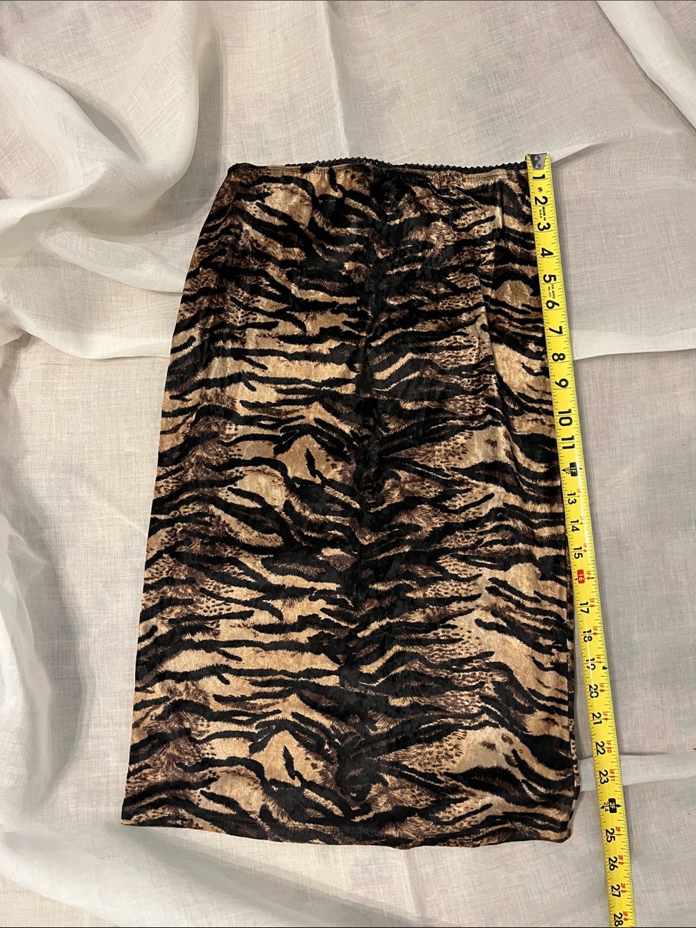 Animal Print Pencil Skirt in Brown and Black